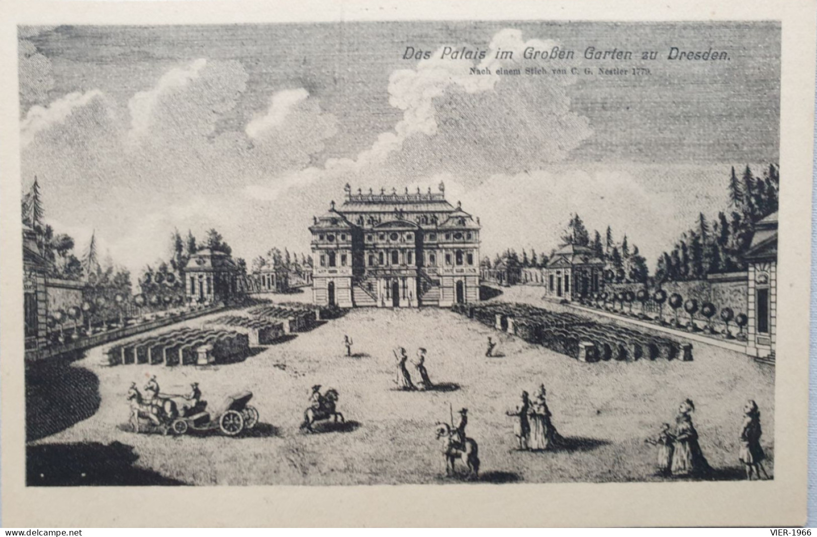 Dresden - Palais Im Großen Garten (Stich Von C.G. Nestler 1779) - Döbeln