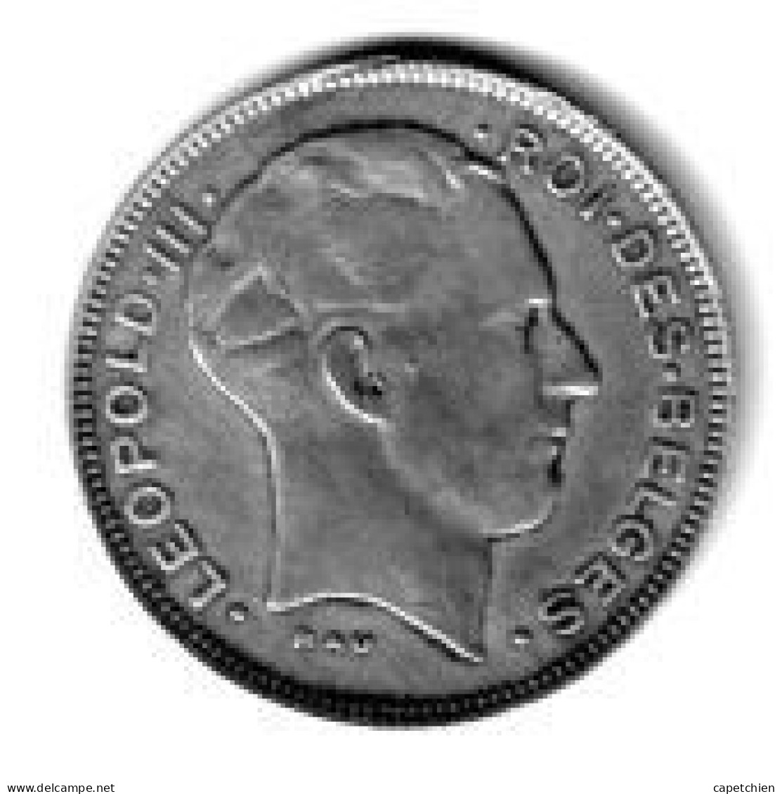 BELGIQUE / LEOPOLD III ROI DES BELGES / 5 FRANCS  / 1943 / ZINC / 5.96 G / 25 Mm - 5 Francs