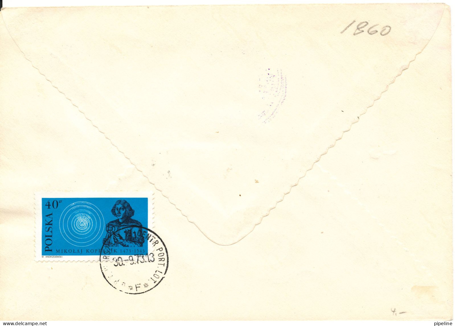 Poland Special Cover 30-9-1973 - Lettres & Documents