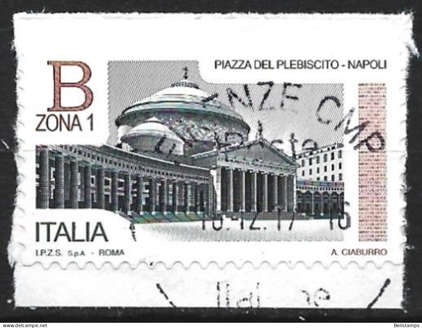 Italy 2021. Scott #3755 (U) Piazza Del Plebescito, Naples (Napoli) - 2021-...: Used