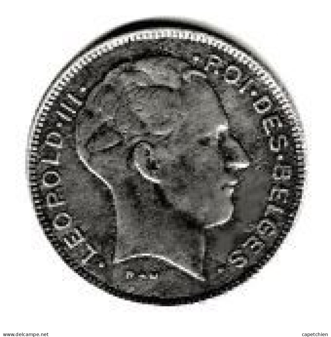 BELGIQUE / LEOPOLD III ROI DES BELGES / 5 FRANCS  / 1943 / ZINC / 5.89 G / 25 Mm - 5 Francs