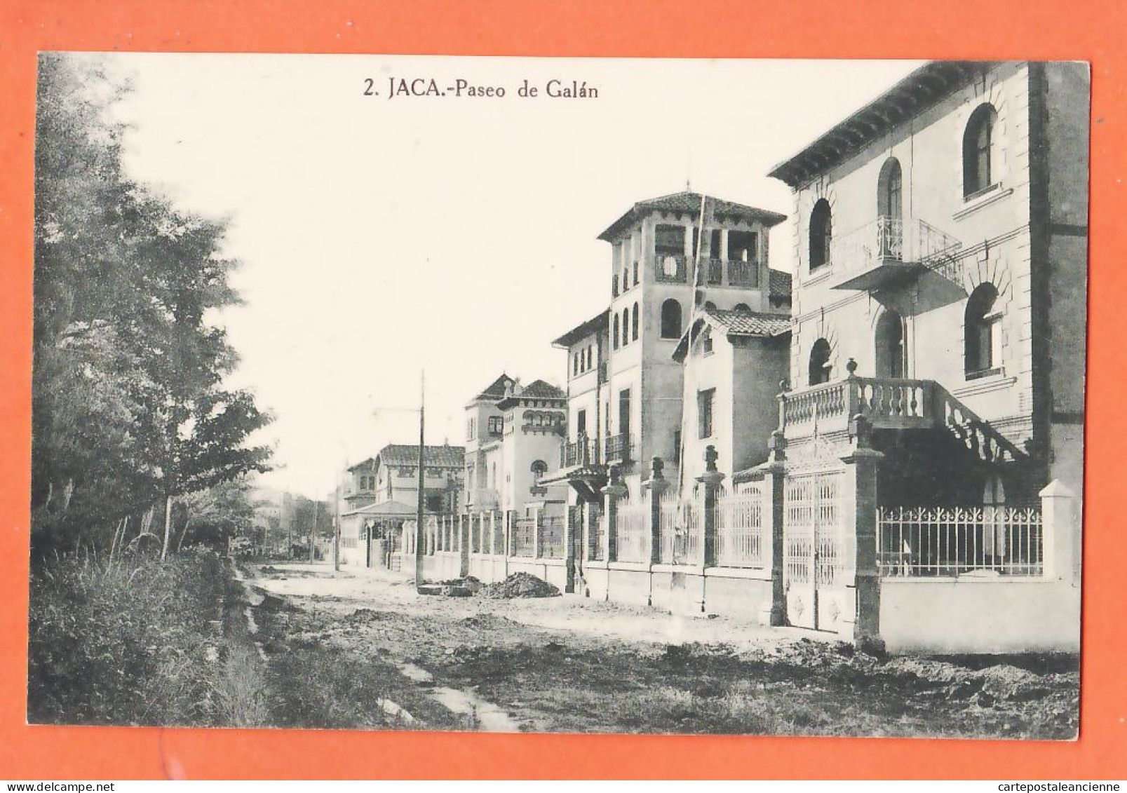 31788 / JACA Aragón Paseo De GALAN 1910s Edicion F. DE LS HERAS N° 2 ( Etat Parfait ) - Huesca