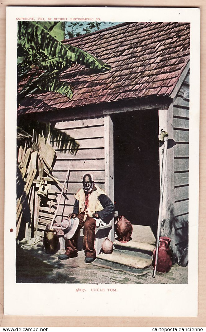 31757 / ⭐ ◉ UNCLE TOM Type Ouvrier Noir Américain Copyright 1901 By DETROIT PHOTOGRAPHIC Co N°5607  - Black Americana