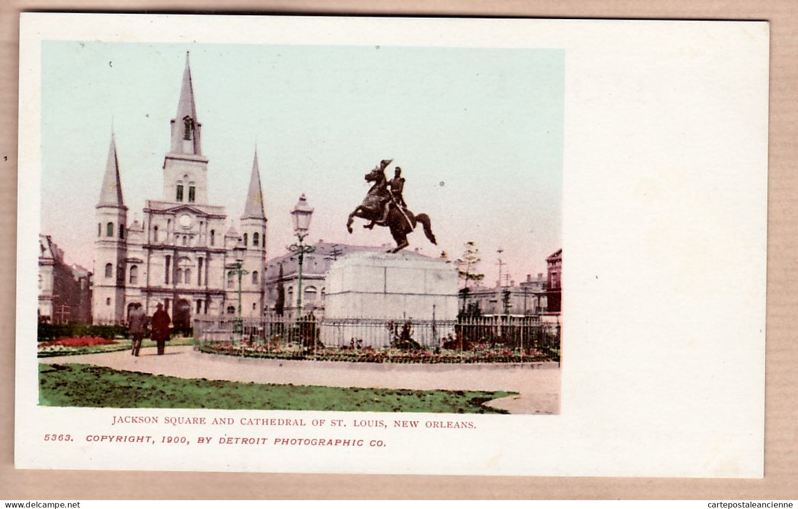 31947 / NEW-ORLEANS Louisiana-LA JACKSON Square And Cathedral Of ST SAINT-LOUIS-DETROIT PHOTOGRAPHIC Co N°5363 - New Orleans