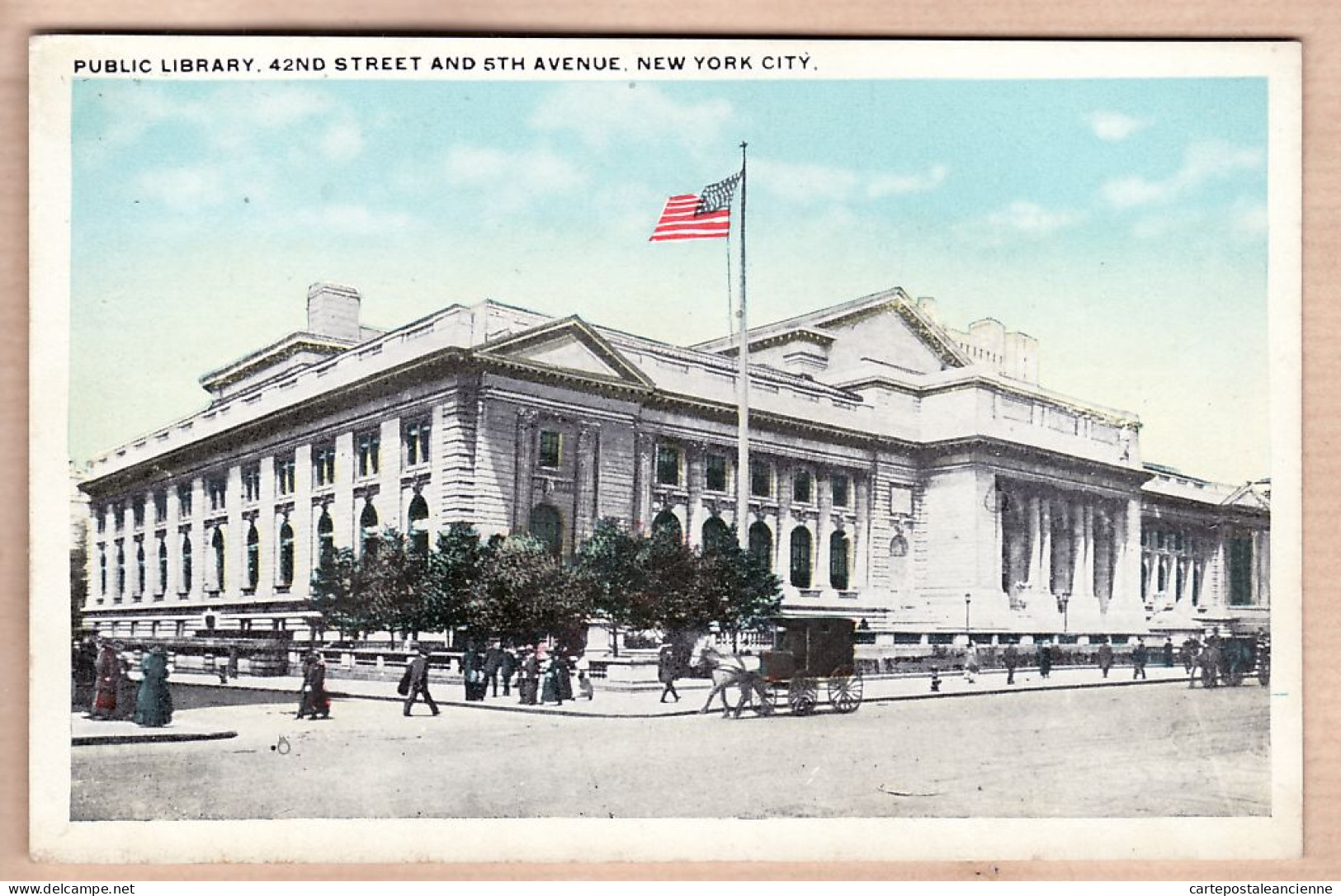 31775 / ⭐ ◉  NEW-YORK City Public Library 42nd Street And 5th Avenue ROCHESTER  1920s CENTURY PC&Nov Co - Autres Monuments, édifices