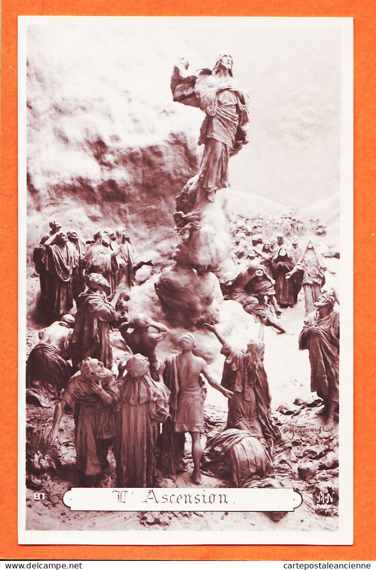 31673 / L' ASCENSION Sculptographie DOMENICO MASTROIANNI 1910s Carte-Photo-Bromure NOYER Vie Du CHRIST 81 - Mastroianni