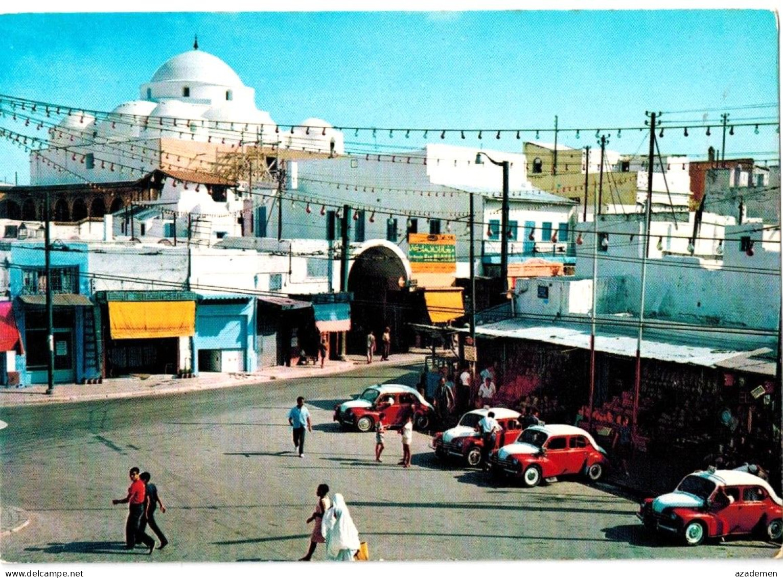 RENAULT 4 CV TAXI  à Tunis Années 60. - Taxi & Fiacre