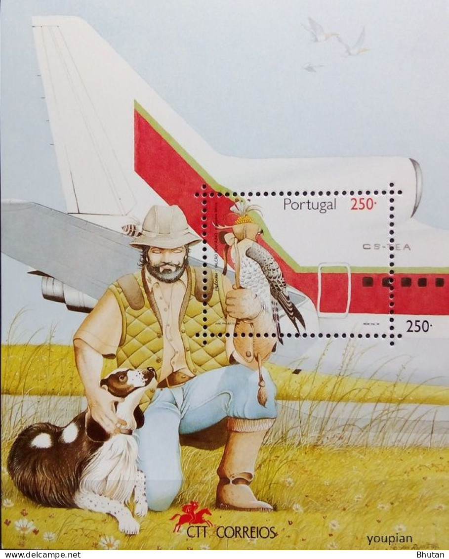 Portugal 1994, Falconry, MNH S/S - Nuevos