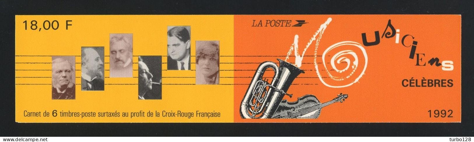 FRANCE 1992 CARNET N° BC2753 ** NON PLIE Neuf MNH Superbe C 9 € Personnages Célèbres Musiciens Honnegger Franck - People