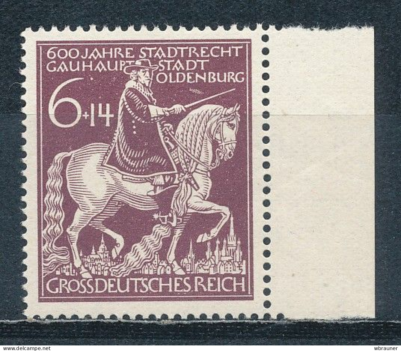 Deutsches Reich 907 Plattenfehler  VI ** Mi. 80,- - Variétés & Curiosités