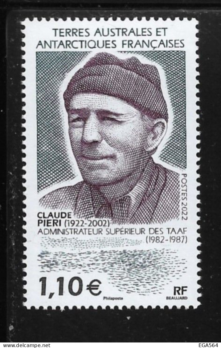 CN7 - Y&T 1002 De 2022**MNH Claude PIERI Administrateur Supérieur Des TAAF. - Unused Stamps