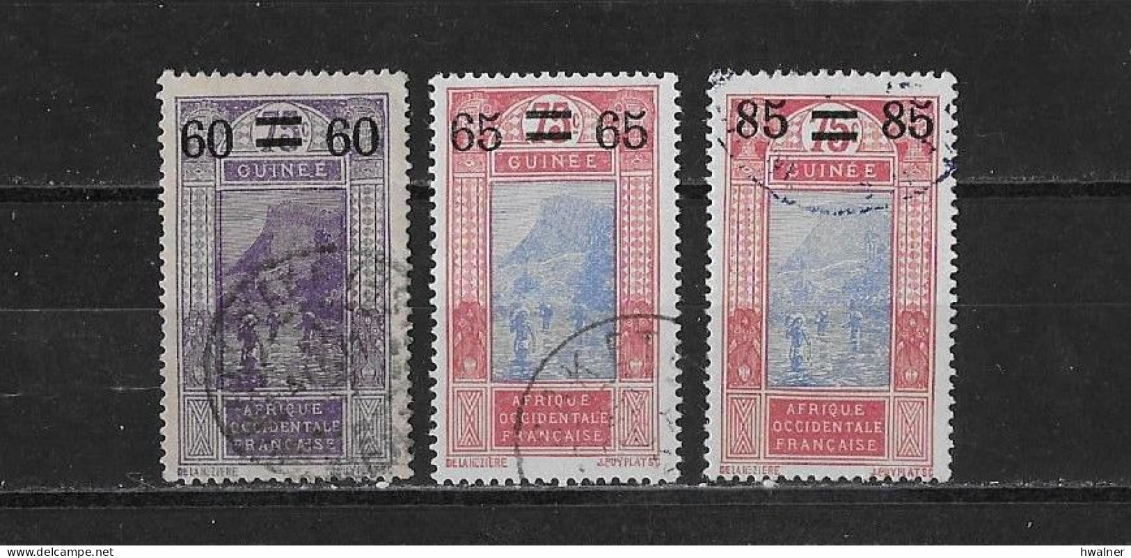 Guinée Yv. 81 - 83 O. - Usati