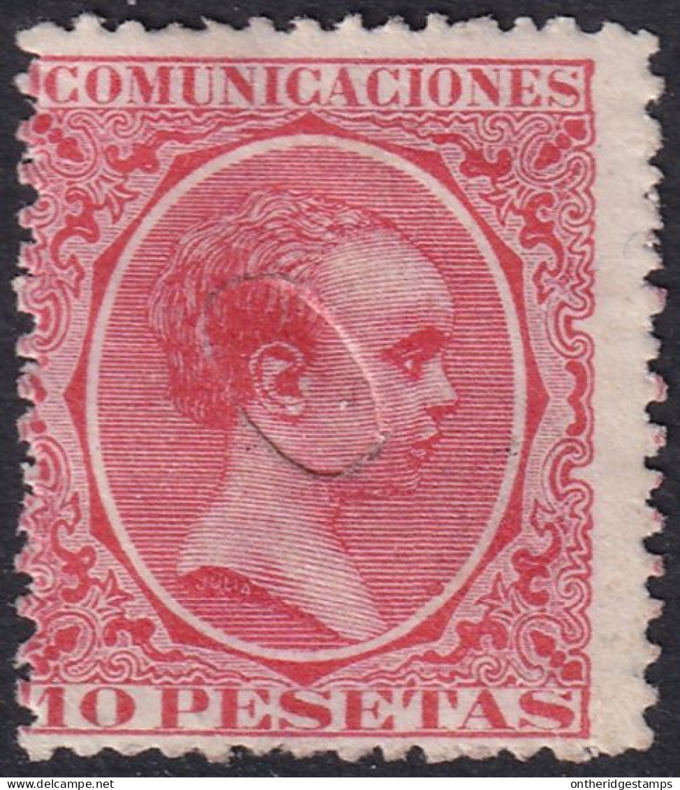 Spain 1889 Sc 270 España Ed 228T Telegraph Punch (taladrado) Cancel (filled) - Telegrafen