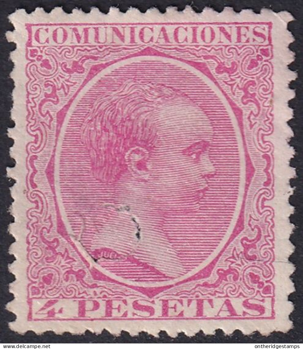 Spain 1889 Sc 269 España Ed 227T Telegraph Punch (taladrado) Cancel (filled) - Telegramas