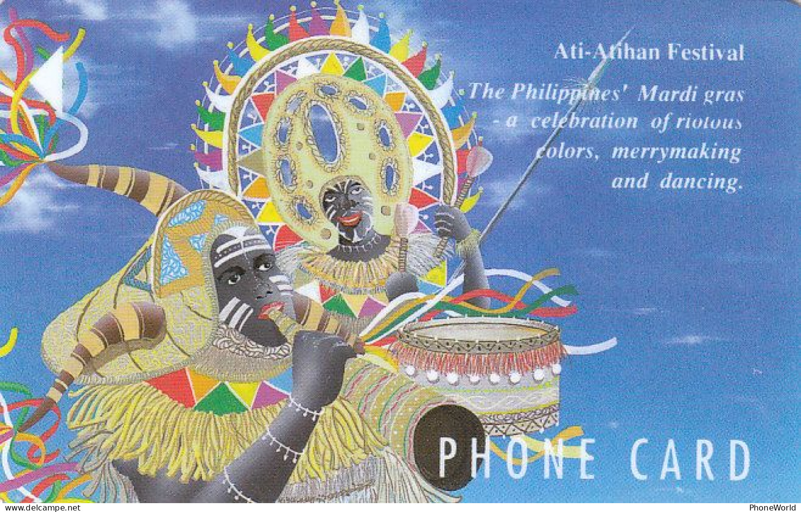 Phillipines, Eastern Telecom, 2 PETC0O0833, GPT, Ati-Atihan Festival, 3000ex, - Philippines