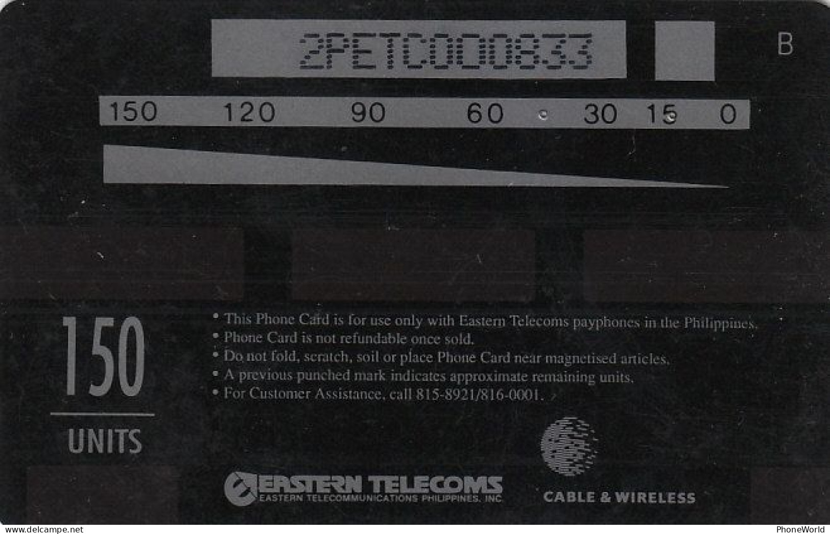 Phillipines, Eastern Telecom, 2 PETC0O0833, GPT, Ati-Atihan Festival, 3000ex, - Philippinen