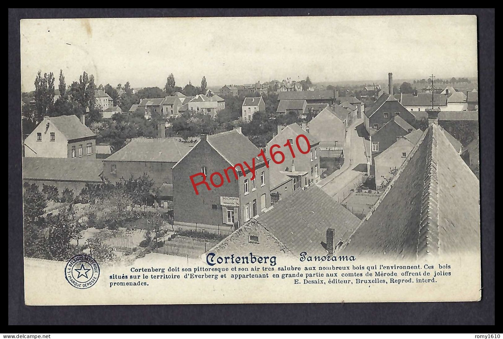 Kortenberg;  Cortenberg - Panorama. La Belgique Historique. Scan Recto/verso. - Kortenberg