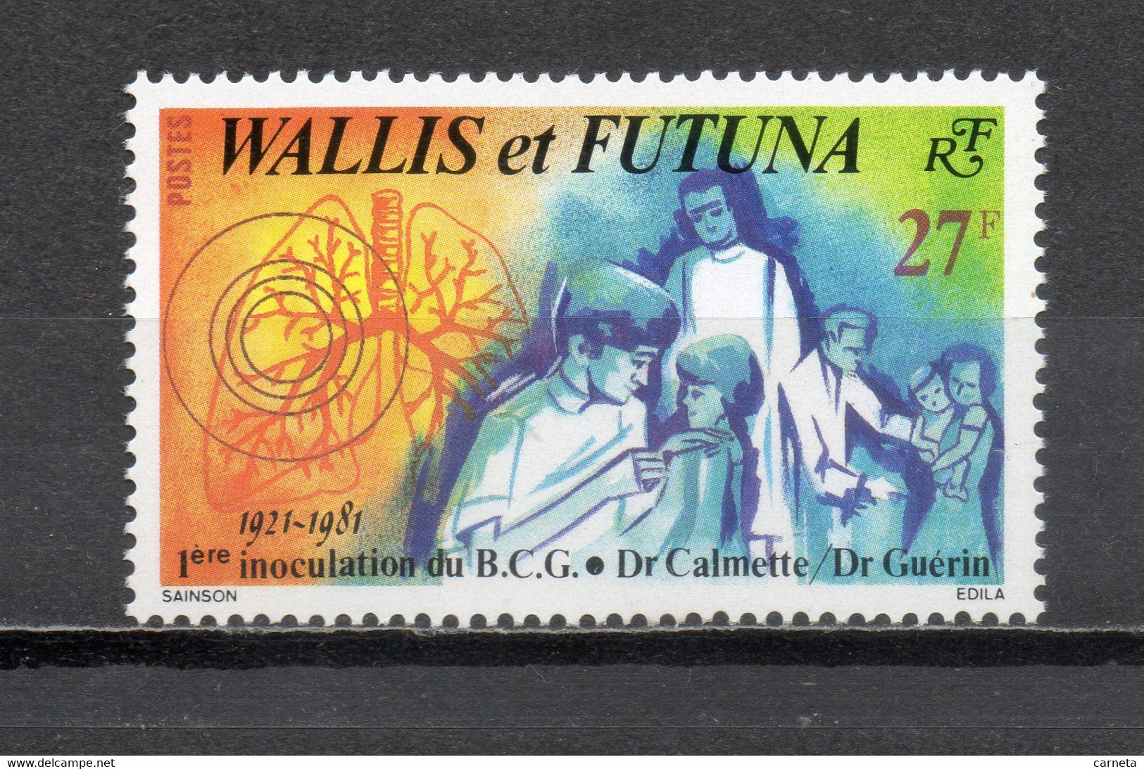 WALLIS ET FUTUNA   N° 273    NEUF SANS CHARNIERE COTE 1.30€    VACCIN ANTITUBERCULEUX CALMETTE GUERIN   VOIR DESCRIPTION - Neufs