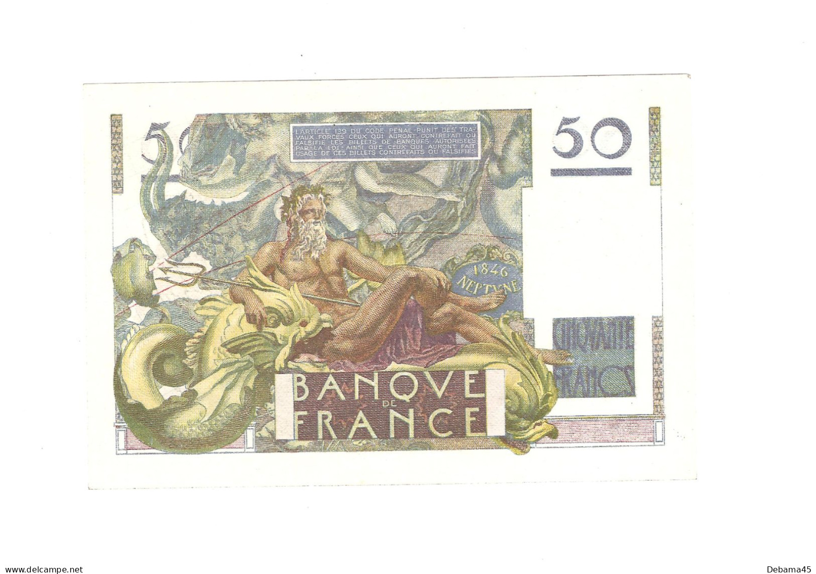 ALB/ France : 50 Francs LE VERRIER - 08/04/1948 - SPL - 50 F 1946-1951 ''Le Verrier''