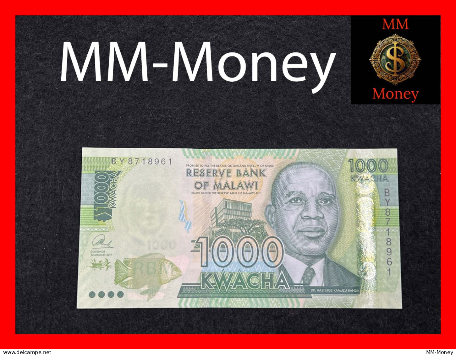 MALAWI   1.000   1000  Kwacha  1.1.2017  P.  67   UNC - Malawi