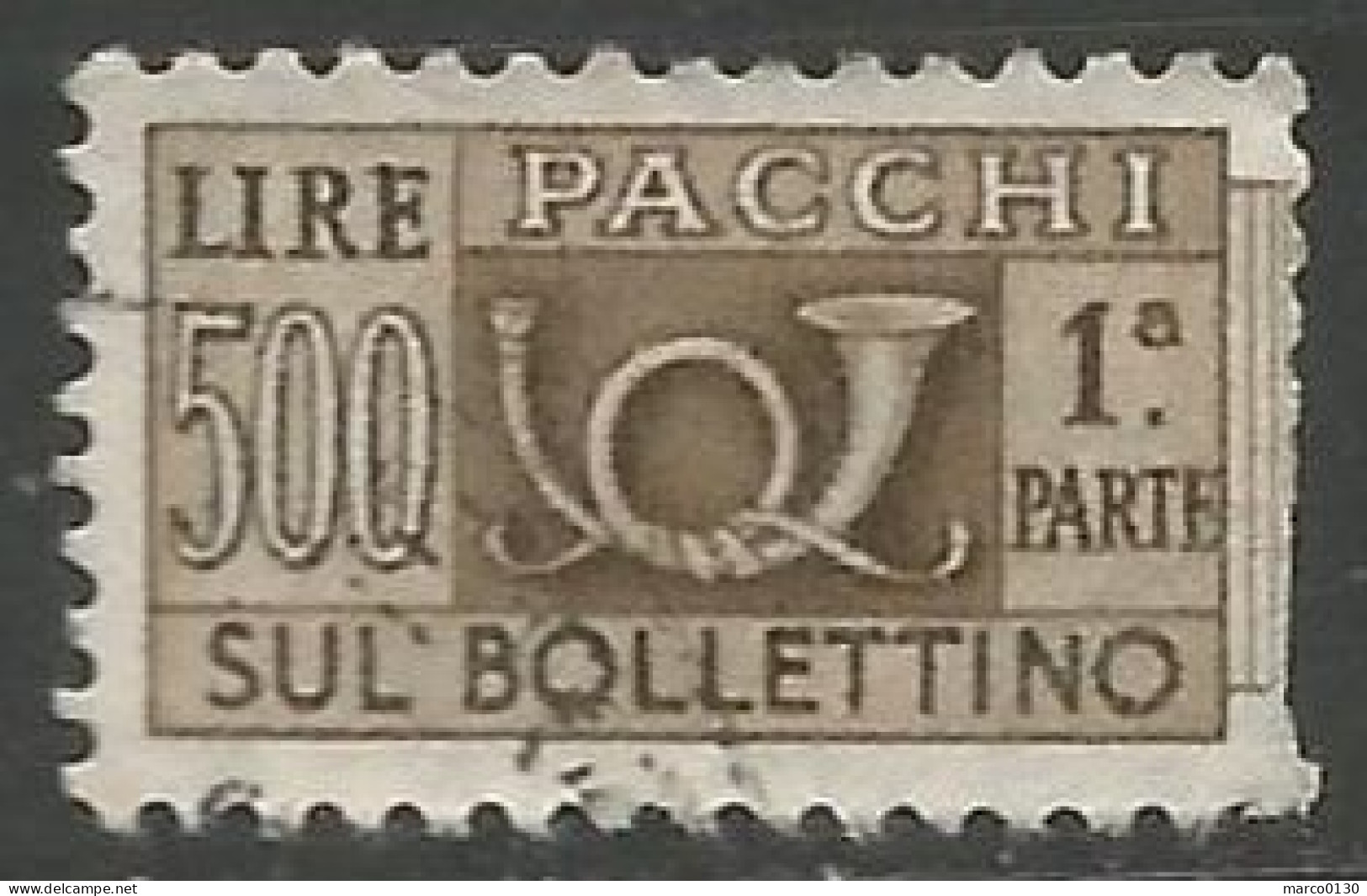 ITALIE  / COLIS POSTAUX N° 87 OBLITERE Partie Gauche - Postal Parcels