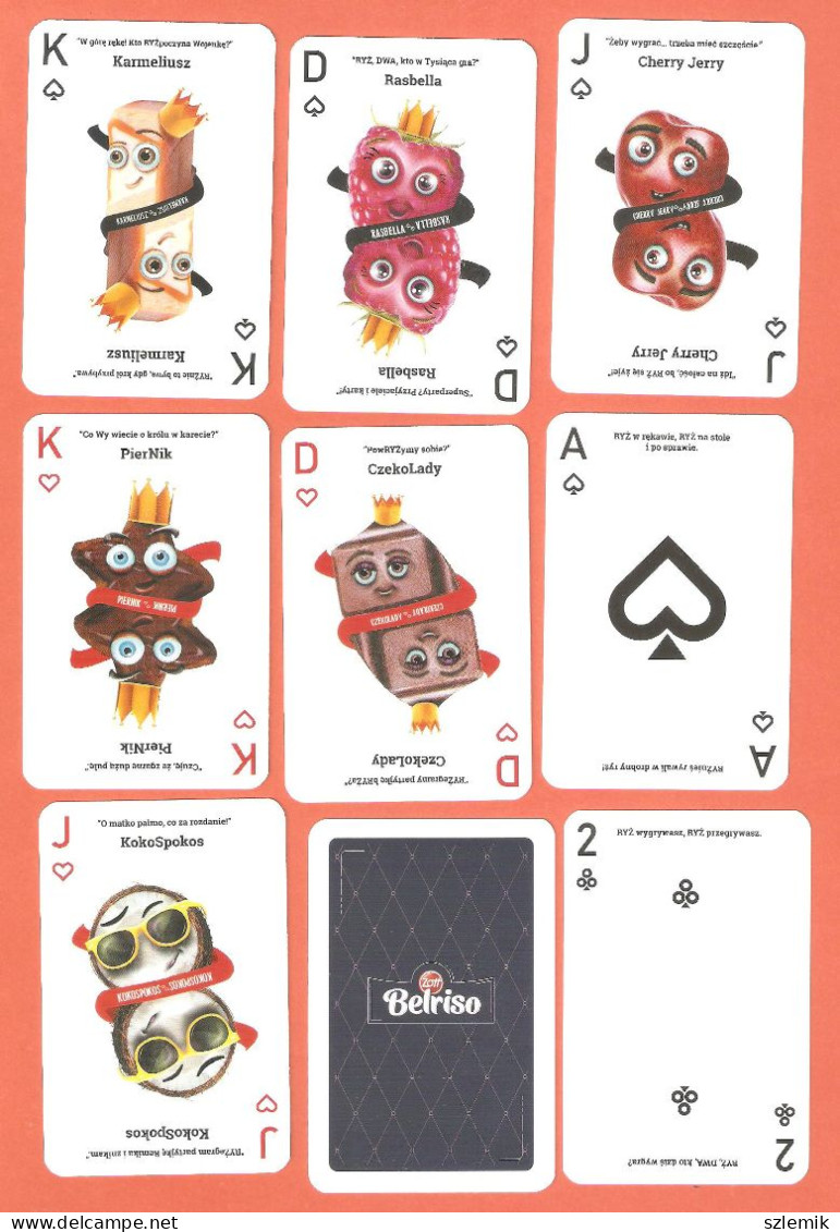 Playing Cards 52 + 3 Jokers.    Berliso .  TREFL - 2019 - 54 Kaarten