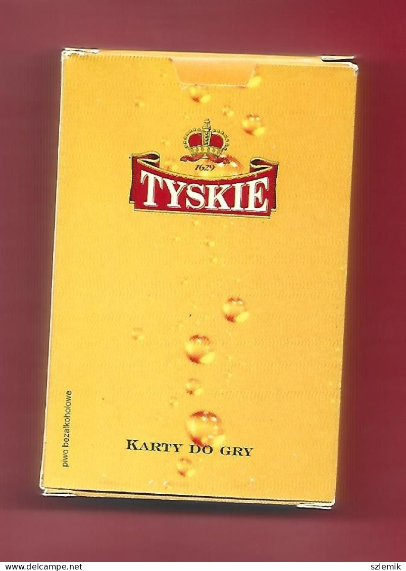 Playing Cards 52 + 3 Jokers.    Polish Beer TYSKIE ,   Poland - 1998 - 54 Kaarten