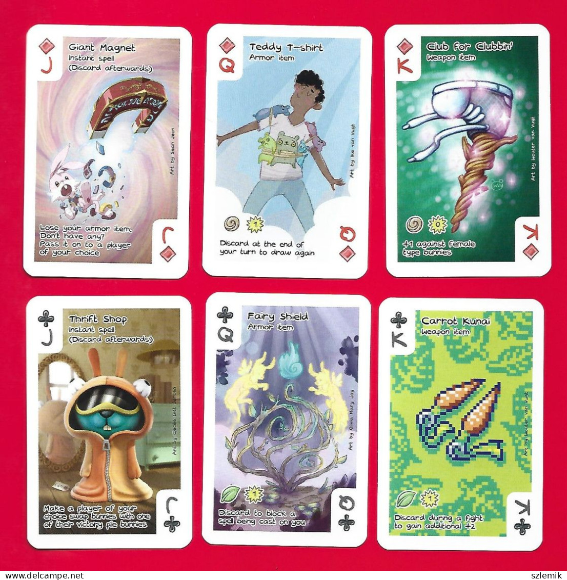 Playing Cards 52 + 3 Jokers.     Bossbattle  Bunnies,    TREFL For Holland - 2023. - 54 Karten