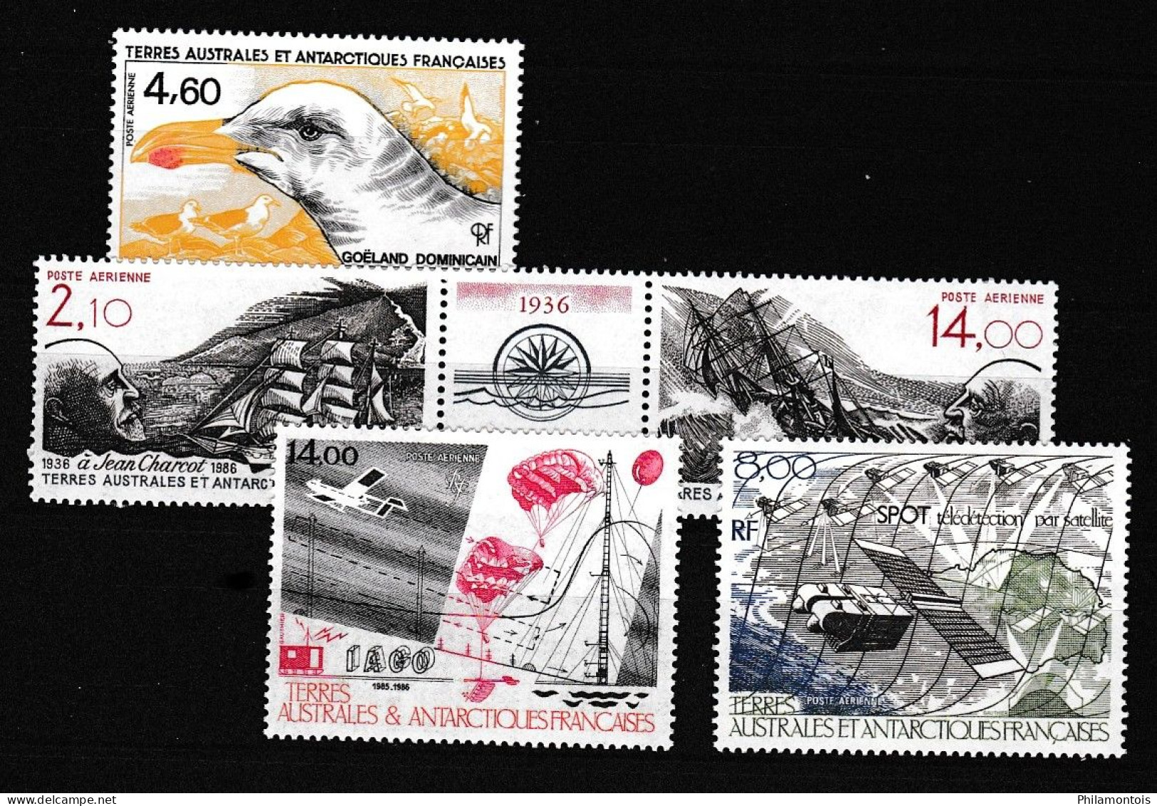 1986 (Poste Aérienne) - PA 92 à 96 - Complet 5 Valeurs - Neufs N** - Très Beaux - Full Years