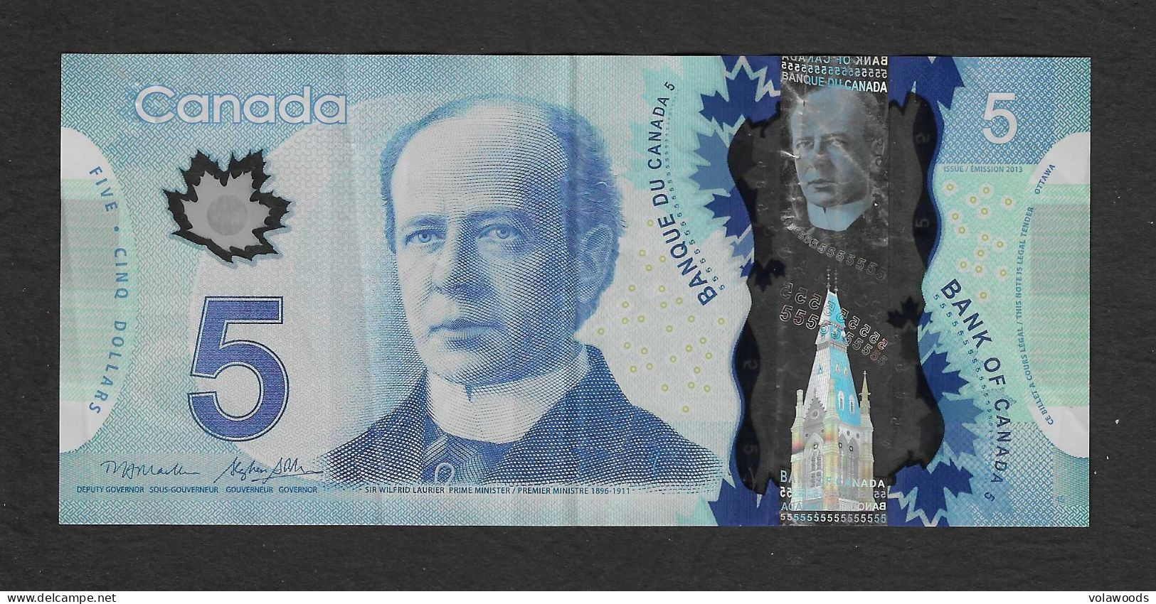 Canada - Banconota Circolata Da 5 Dollari P-106b - 2013/4 - Canada