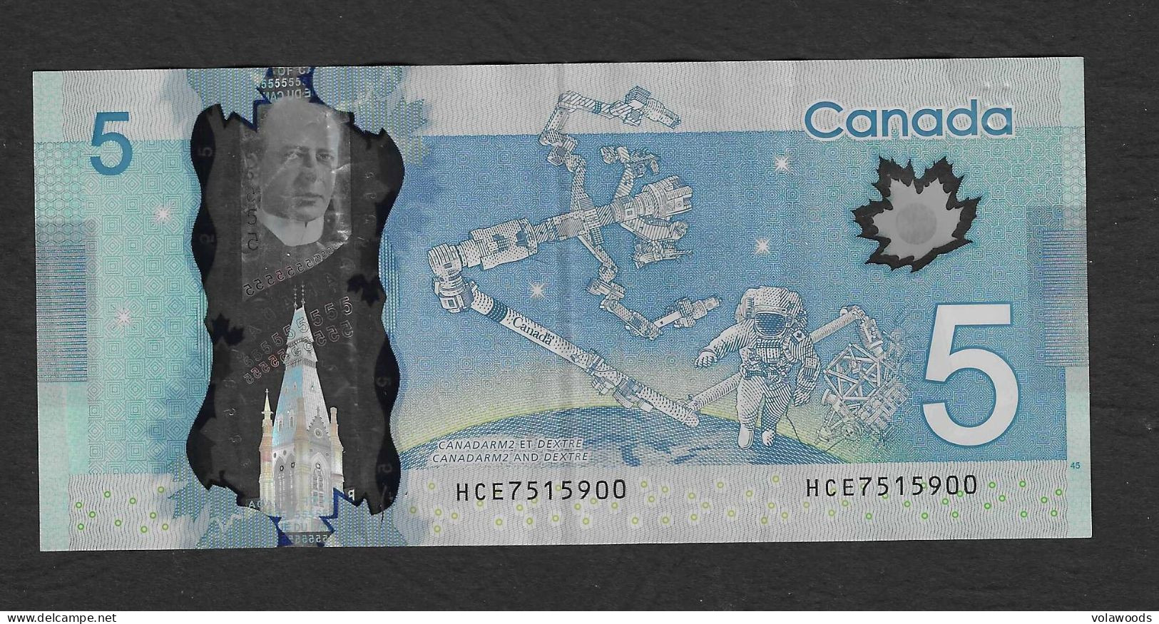 Canada - Banconota Circolata Da 5 Dollari P-106b - 2013/4 - Canada