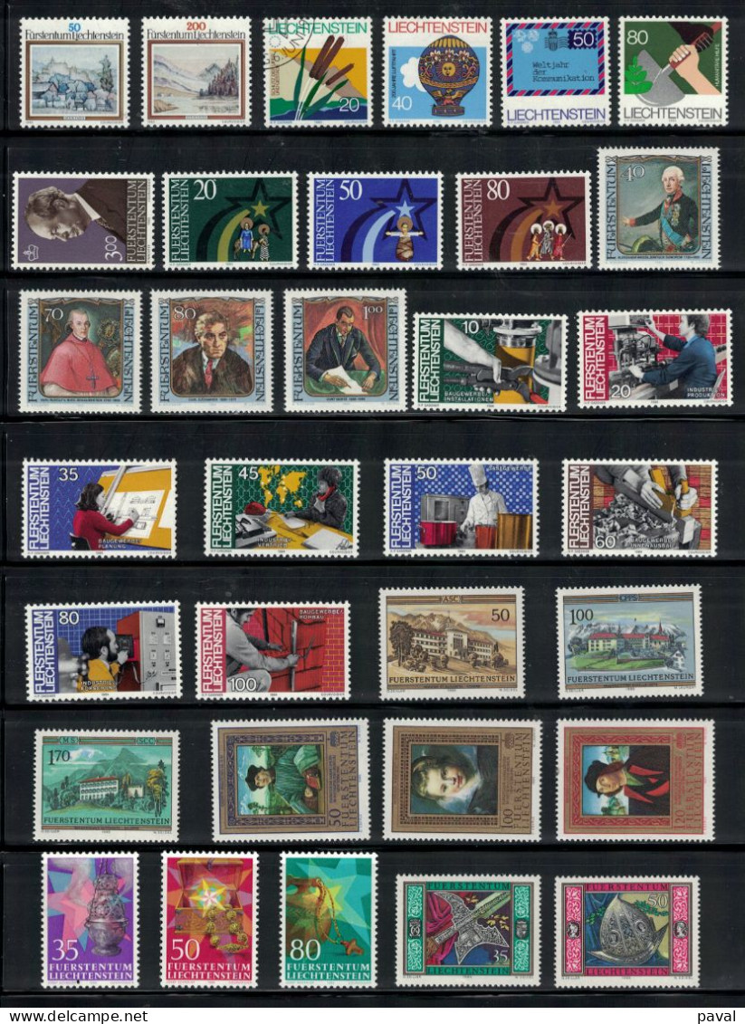 LOT N°1 DE 279TP EN MAJORITE NEUFS, LIECHTENSTEIN, BONNE COTE. - Collections