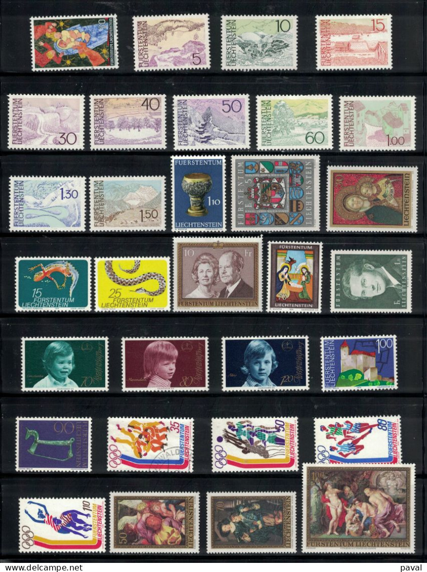 LOT N°2 DE 138TP EN MAJORITE NEUFS**MNH, LIECHTENSTEIN, FORTE COTE. - Lotti/Collezioni