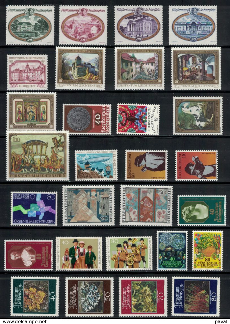 LOT N°2 DE 138TP EN MAJORITE NEUFS**MNH, LIECHTENSTEIN, FORTE COTE. - Collections