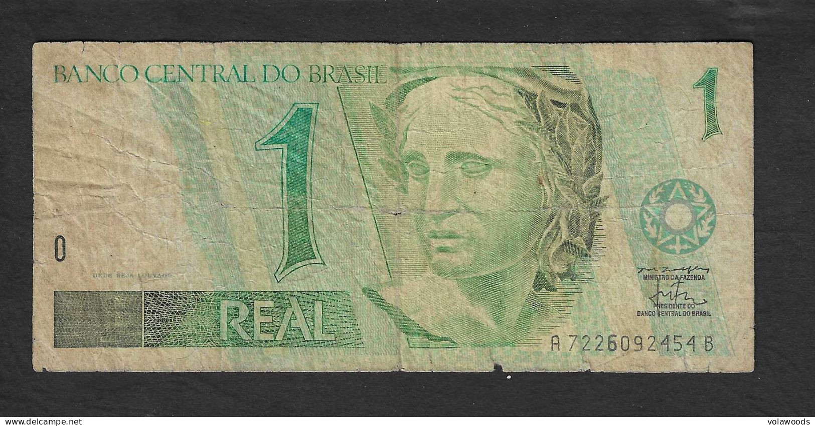 Brasile - Banconota Circolata Da 1 Real P-243Ab - 1999 #19 - Brasil