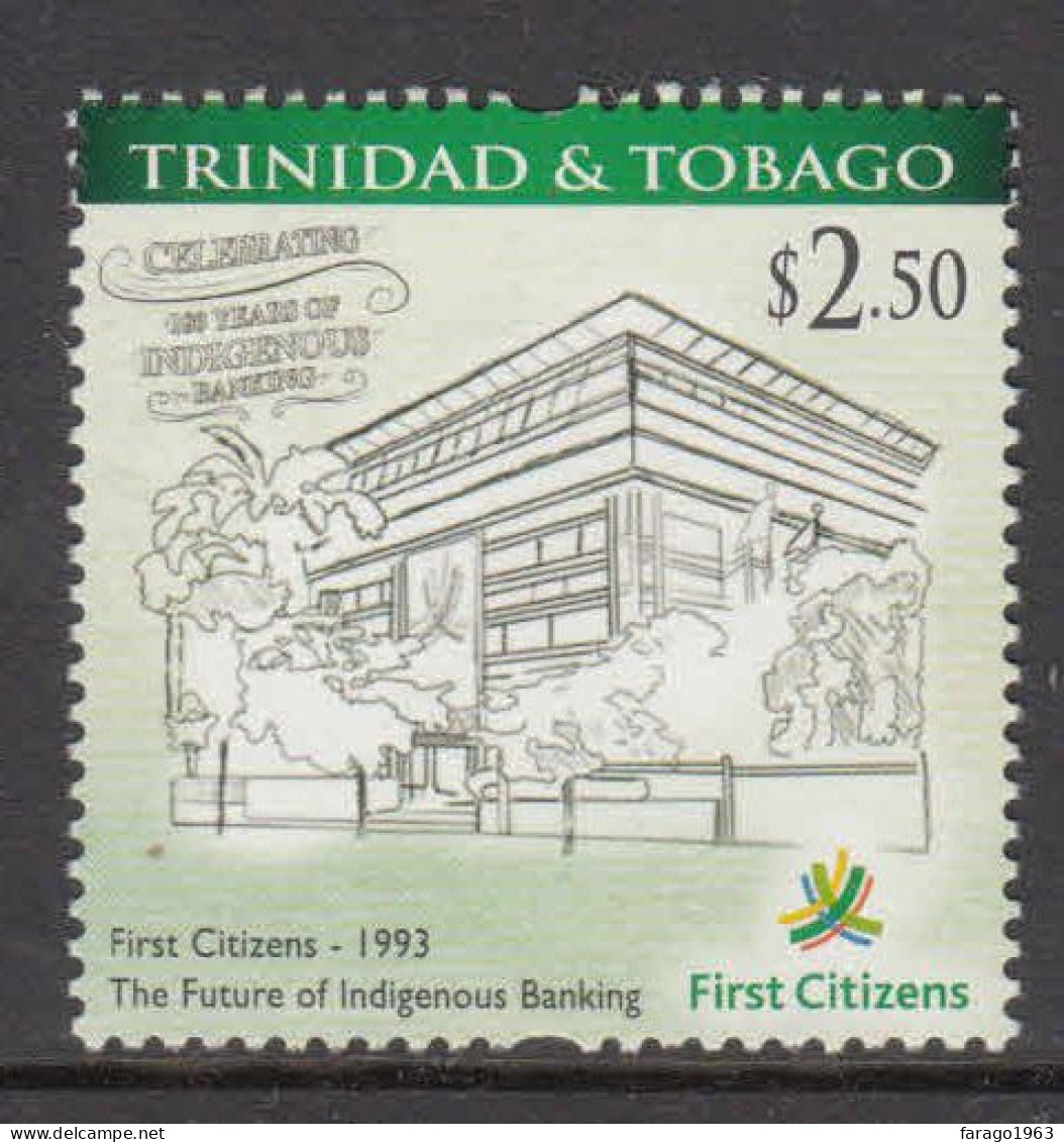 2015 Trinidad & Tobago First Citizens Indigenous Bank Finance  MNH - Trinité & Tobago (1962-...)