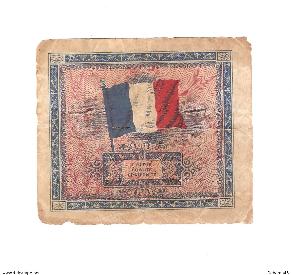 ALB/ France : 2 Francs DRAPEAU - 1944 - 1944 Drapeau/Francia