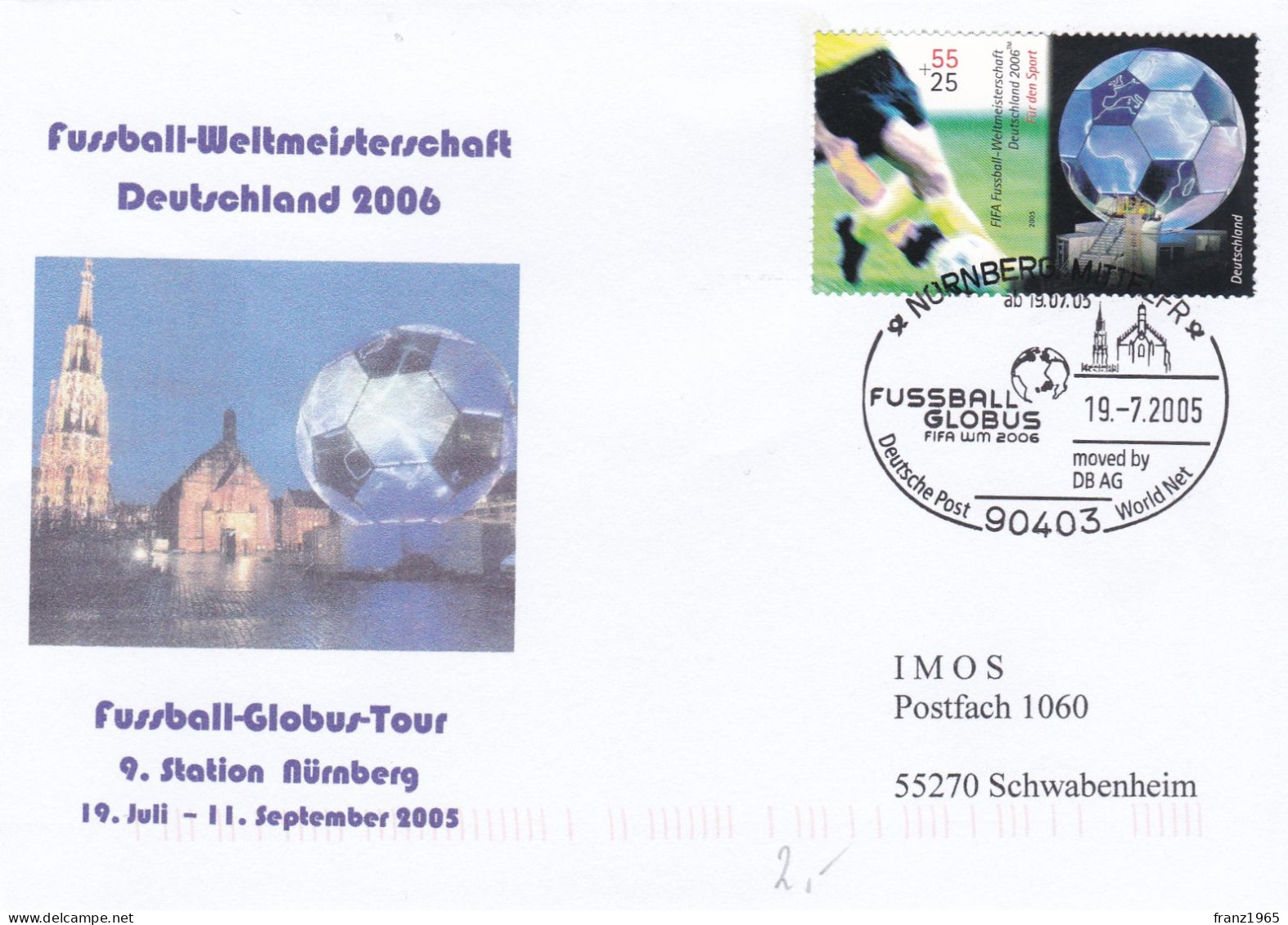 Fussball Globus - FIFA-WM 2006 - Nurnberg, 19.7.2005 - 2006 – Duitsland
