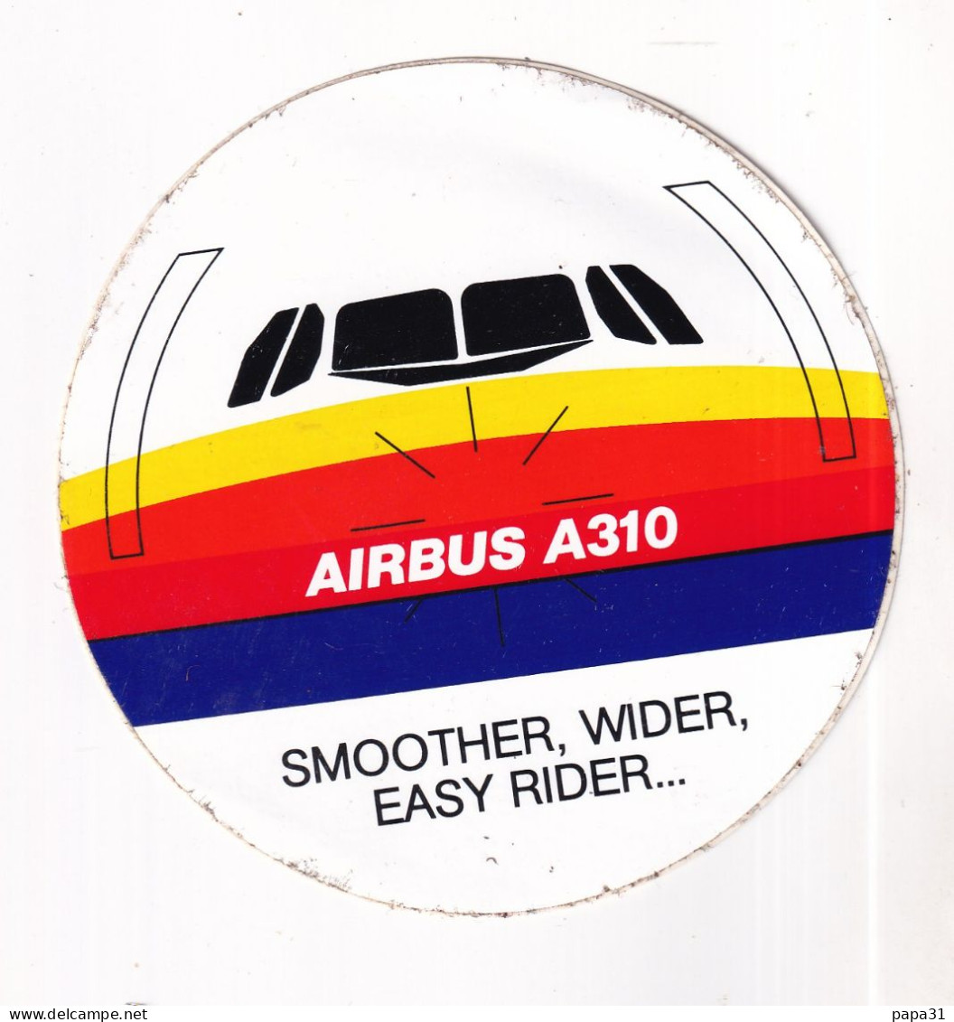 Autocollant Avion -  AIRBUS A310 SMOOTHER,WIDER EASY RIDER... - Stickers