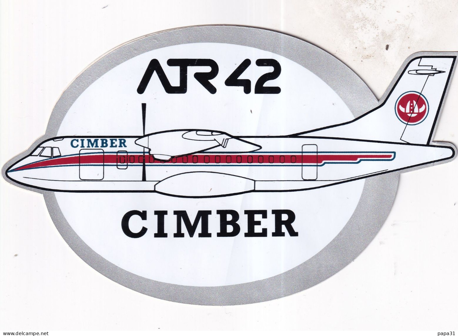 Autocollant Avion -  ATR42  CIMBER - Stickers