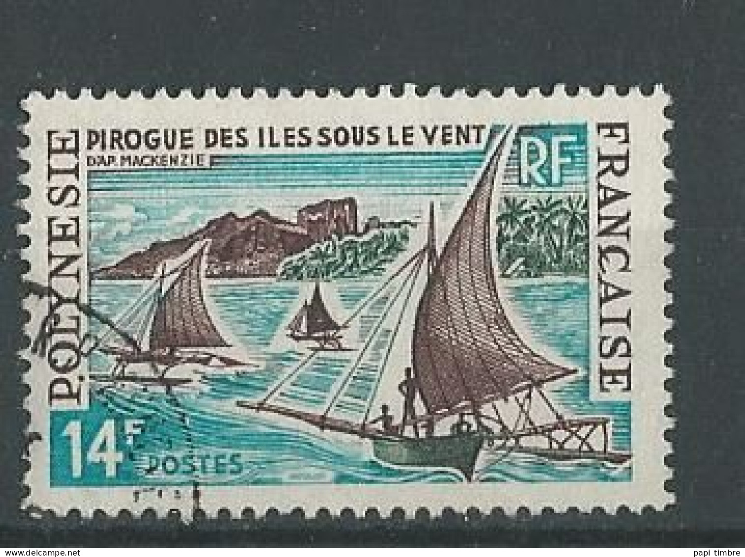 Polynésie - 1966 Bateaux- N° 39 Oblitéré - Usati