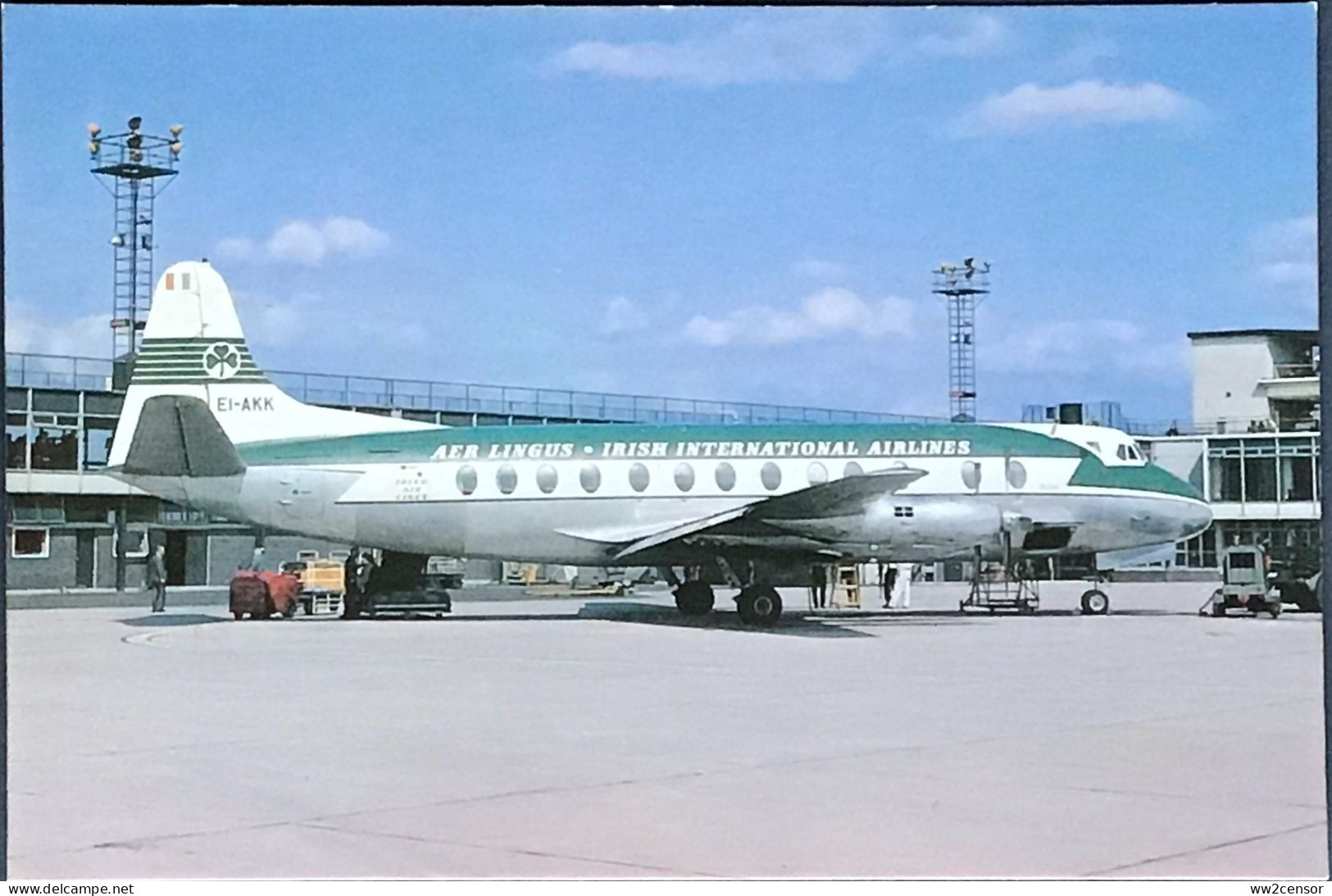 Vickers Viscount EI-AKK At Dublin Airport - Fine But Message On Reverse -  Crashed In 1967 - Dublin