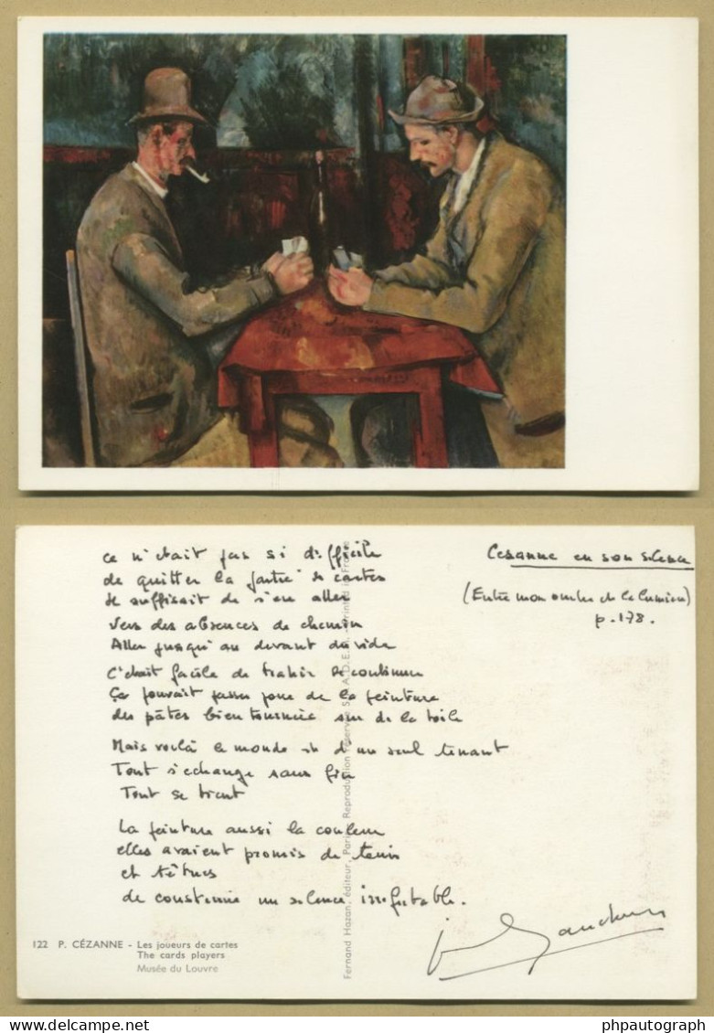 Jacques Gaucheron (1920-2009) - Écrivain Français - Rare Poème Autographe Signé - Schriftsteller