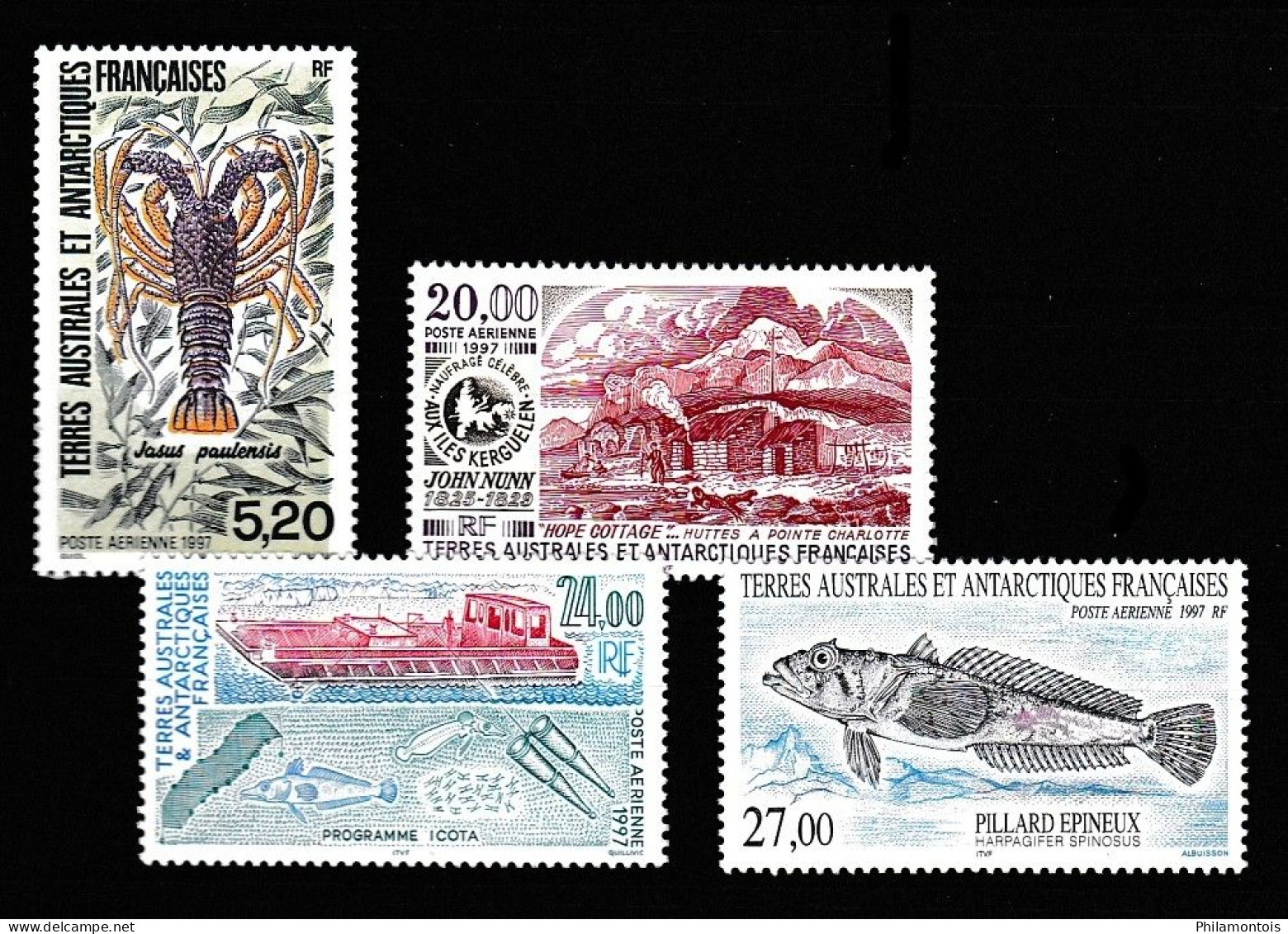 1997 (Poste Aérienne) - PA 141 à 145 (sauf 142) - 4 Valeurs - Neufs N** - Très Beaux - Vendu Sous La Valeur Faciale. - Full Years