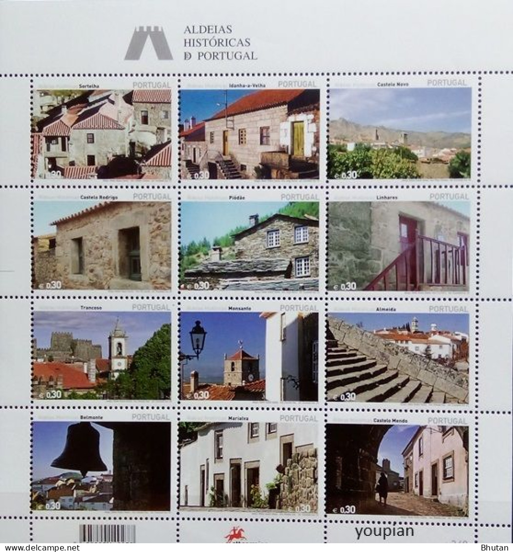 Portugal 2005, Historical Villages, Twelve S/S And One Sheetlet - Neufs