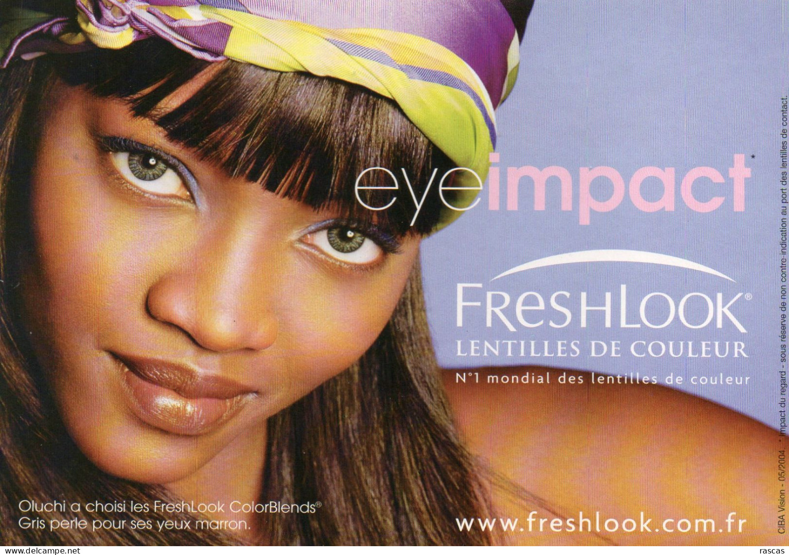 CPM - M - MODE -  FRESHLOOK LENTILLES DE COULEURS - EYEIMPACT - Mode