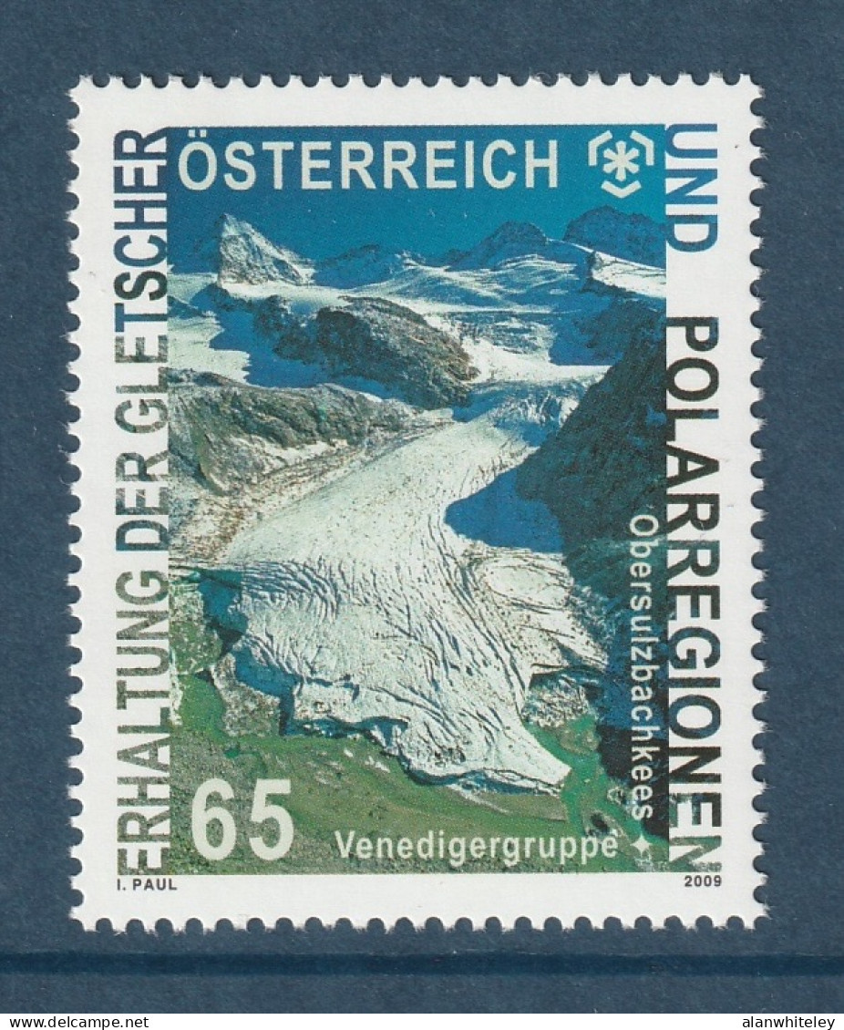 AUSTRIA 2009 Preserving The Glaciers & Polar Regions : Single Stamp UM/MNH - Preservare Le Regioni Polari E Ghiacciai