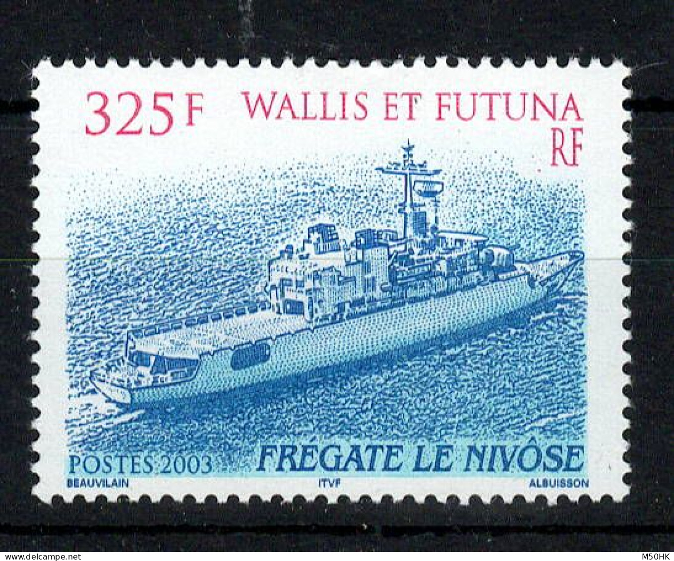 Wallis & Futuna - YV 609 N** MNH Luxe , Frégate Le Nivose , Cote 8 Euros - Nuevos