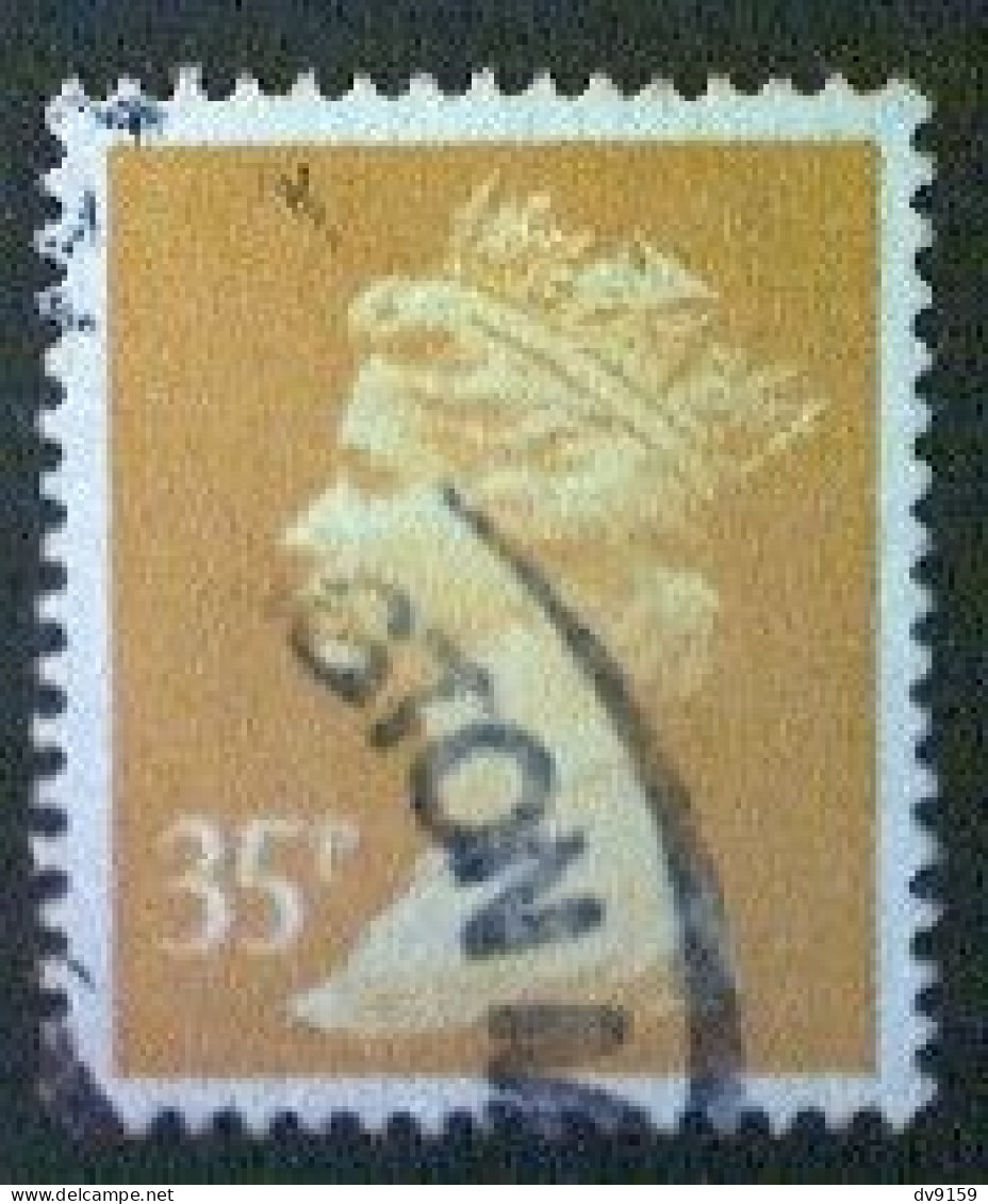 Great Britain, Scott #MH154, Used (o) Machin, 1991, Queen Elizabeth II, 35p, Yellow - Machins