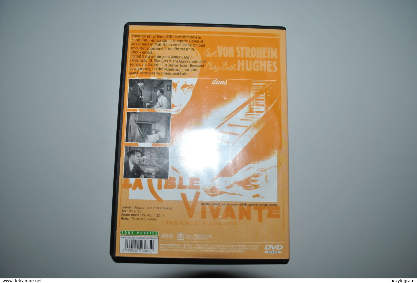 DVD "Cible Vivante"/Von Stroheim VO Anglais/ST Français Comme Neuf Vente En Belgique Uniquement Envoi Bpost 3 € - Classiques